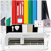 Cricut Joy Xtra Cutting Machine and Smart Vinyl Bundle for Labels, Decals &amp; Custom Projects - Includes Rainbow Permanent Vinyl, Transfer Tape, Tools &amp; Design Guides