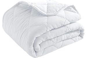 BEDSUM 100% Brushed Microfiber Down Alternative Toddler Comforter, Ultra Soft Lightweight and Warm Breathable Crib Quilted Bl