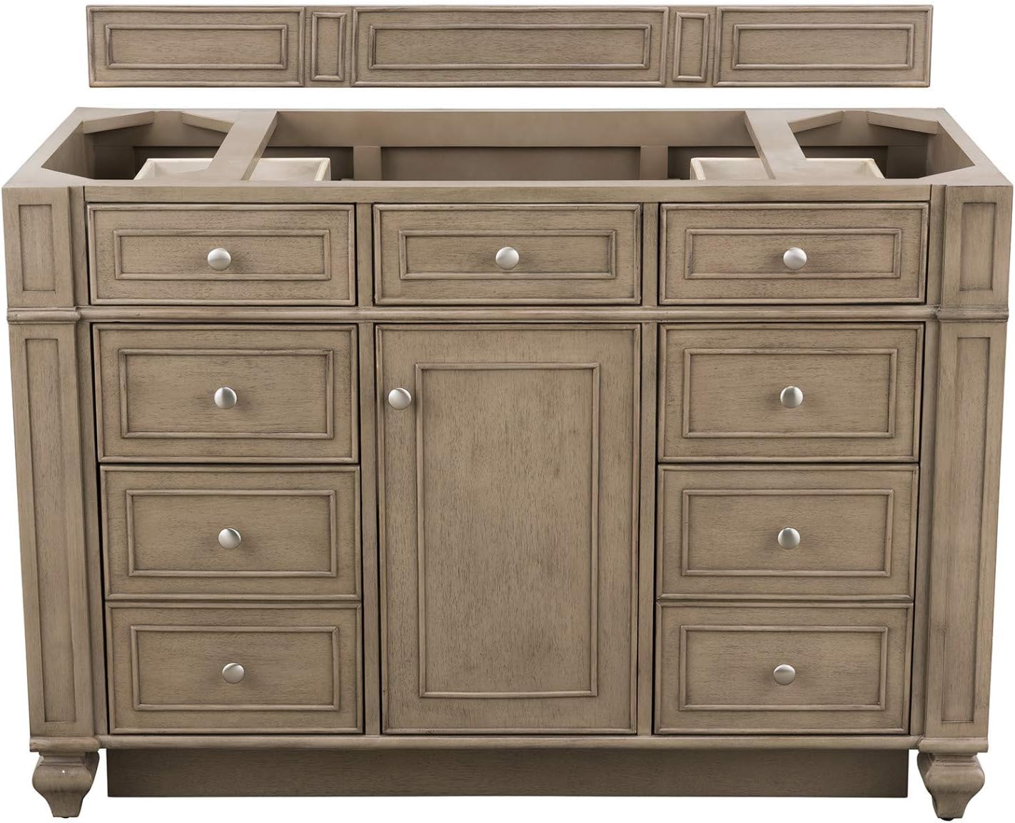 James Martin Bristol 48 Single Bathroom Vanity In Whitewashed Walnut Top Not Included Amazon Com