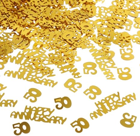 Nabance 50th Golden Wedding Anniversary Party Table Decorations