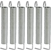 Waziaqoc Professional Tremolo Springs, 6-Pack | Noiseless Metal Tension Coils, For Stratocaster/ST Electric Guitar Bridges, Vintage Style, Stable Vibrato System Parts