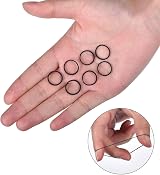Hicarer Pack of 1000 Mini Rubber Hair Bands Black 1.5 cm Elastic Little Bands view 2