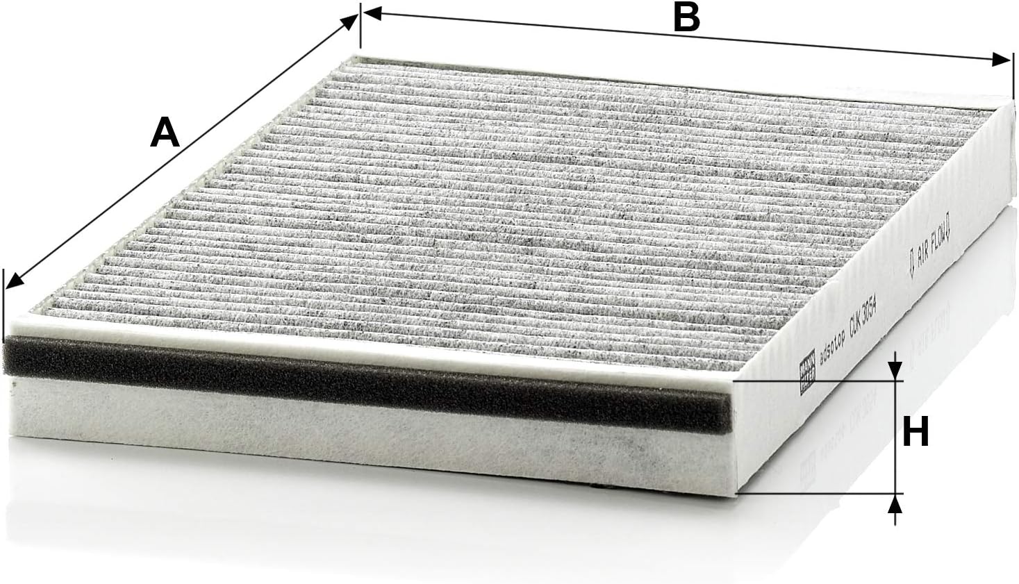 MANN-FILTER CUK 3054 Cabin Air Filter - Pollen Filter with Activated Carbon - for Cars + Transporters, White, 29.7 x 19.9 x 3.1 cm - Image 3
