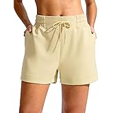 Soothfeel Women's Sweat Shorts High Waisted Drawstring 3" Athletic Workout Gym Summer Comfy Soft Lounge Casual Shorts