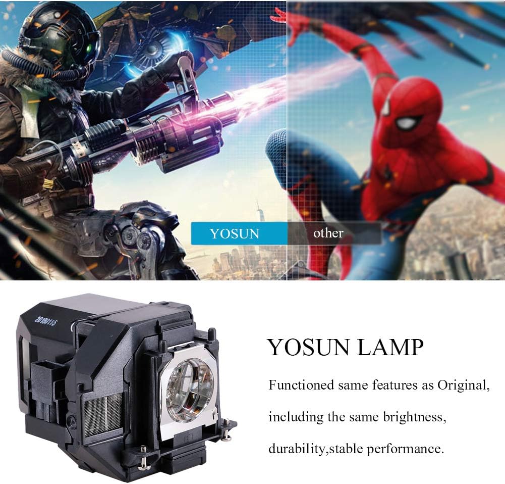 YOSUN v13h010l96 Replacement Projector lamp for epson elplp96 powerlite Home Cinema 2100 2150 1060 660 760hd vs250 vs350 vs355 ex9210 ex9220 ex3260 ex5260 ex7260 x39 w39 s39 109w Projector lamp Bulb: Office Products