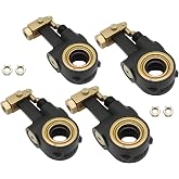 Nakkaa 4Pcs AS1141 Auto Slack Adjuster 28 Spline 1.5 Inches Diameter | 6 Inches Lever Automatic Brake Slack Adjuster with Lock Clevis R801071 R801074 R801075