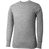 Terramar Mens Merino 2-Layer Wool Long Sleeve Crew