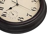 Foxtop 12" Indoor Outdoor Waterproof Wall Clock with Thermometer & Hygrometer view 6