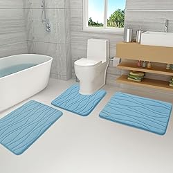Buganda Memory Foam Bathroom Rug Mat 30x20, Extra