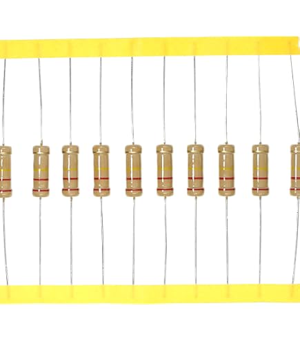 YOKIVE 100 PCS 1/4W 300 Ohm Carbon Film Resistors - 5% Tolerance, 4 Color Band For DIY Electronics