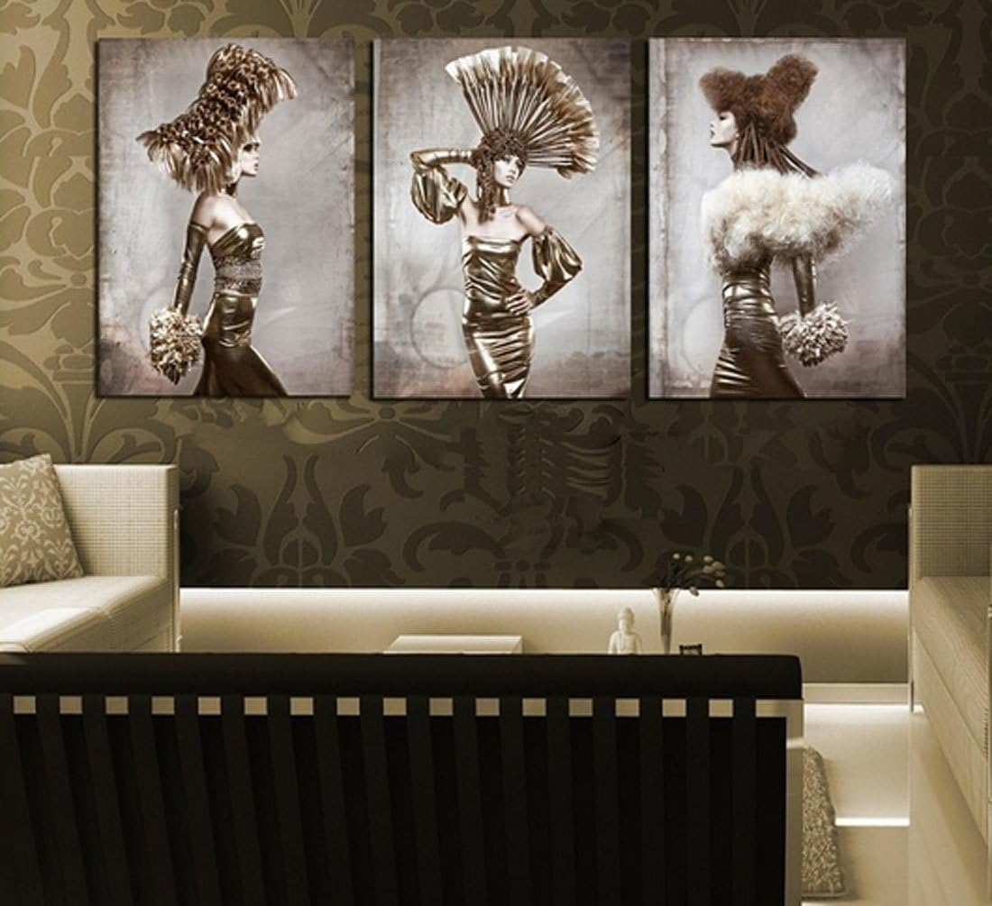 Nats Trading 3 Panels 50 x 70 cm Modern Wall Painting Beauty Nude Women Picture Home Decorative Art Paint On Canvas Prints