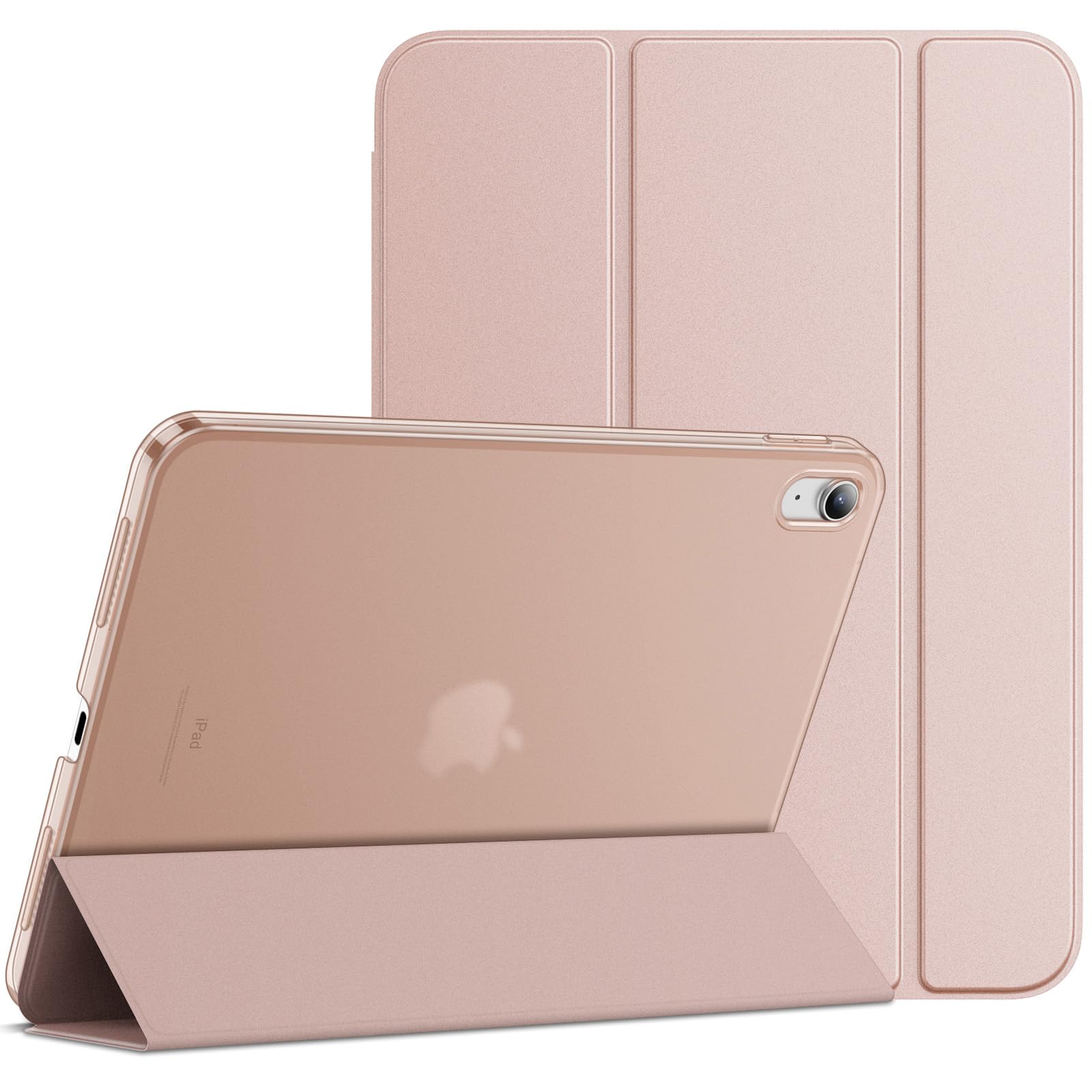 Photo 1 of JETech Case for iPad (A16) 11th/10th Generation (2025/2022), Slim Stand Hard Back Shell Cover with Auto Wake/Sleep (Rose Gold)