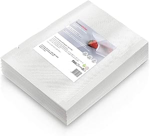 100 Pint Vacuum Sealer Storage Bags 5x9.8 inches,Heavy Duty,Commercial Grade Freezer & Sous Vide Vacuum Safe,Suitable for the other brand Vacuum Sealer Machine (VB8008)