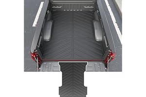 powoq 6.5FT Bed Mat Compatible with 2015-2025 Ford F150 Truck Bed Mat TPE Bed Liner All Season Protection Truck Bed Liner Replacement for 2015-2025 Ford F150 Accessories (6.5FT Truck Bed Mat)
