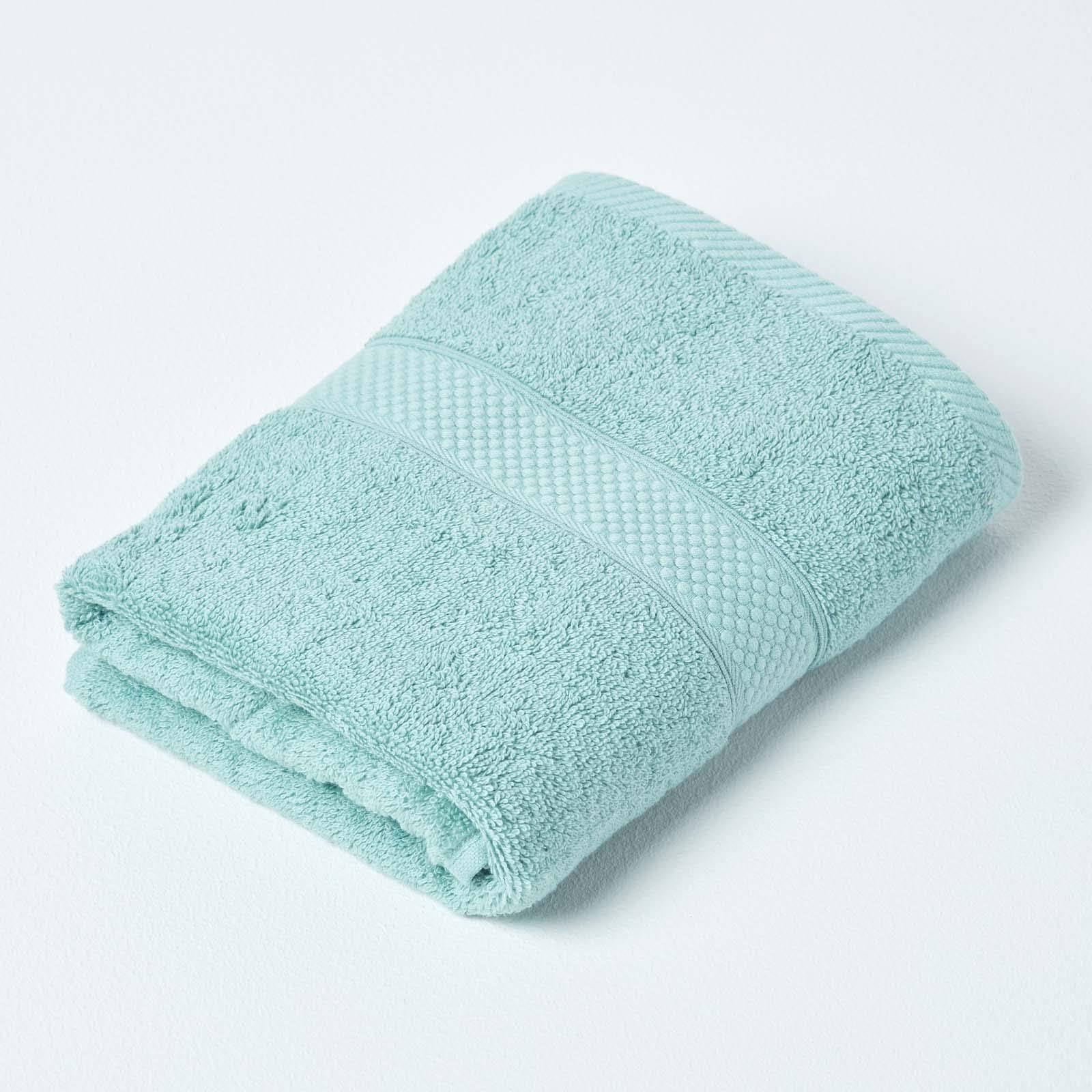 Homescapes Sea Green Turkish Cotton Hand Towel Super Soft Thick