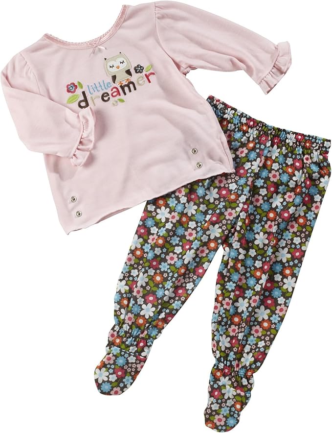 infant 2 piece snap waist pajamas