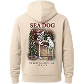SEA DOG Bones Drinker The Most Wonderful Time For A Beer Christmas Premium Blend Ringspun Hooded Sweatshirt, Printed in USA