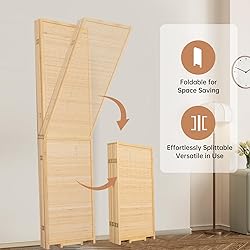 Room Divider Folding Privacy Screens, Hand-Made