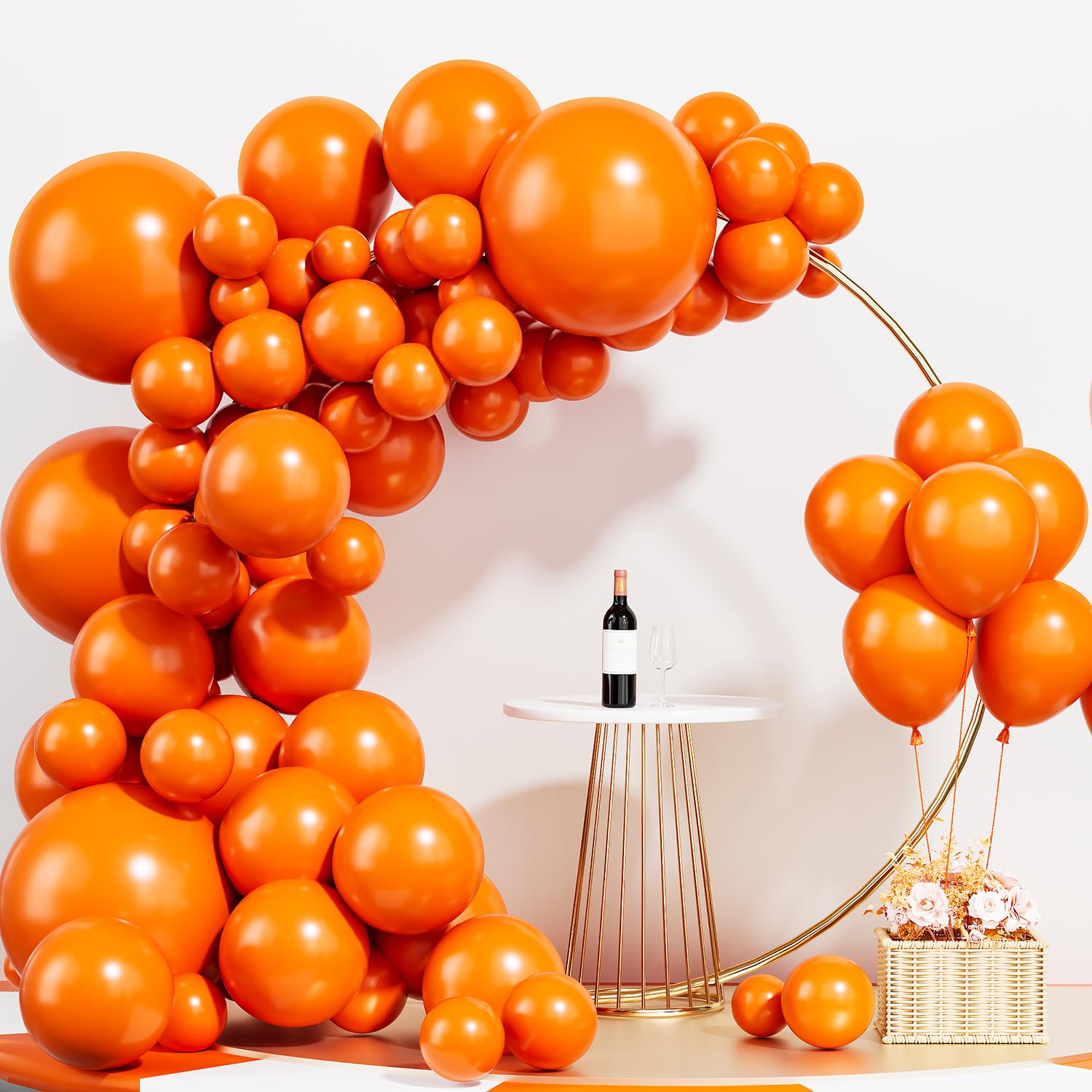Photo 1 of Labeol Orange Balloons Different Sizes 110PCS 18/12/10/5 Inch Halloween Balloons Orange Balloon Garland Arch Kit Quality Latex Balloons Decorations for Party Birthday Baby Shower Graduation