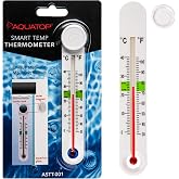 Aquatop Smart-Temp Aquarium Thermometer with Magnet Mount - Easy-to-Read Thermostat for Freshwater and Saltwater Tanks and Water Habitats, ASTT-001