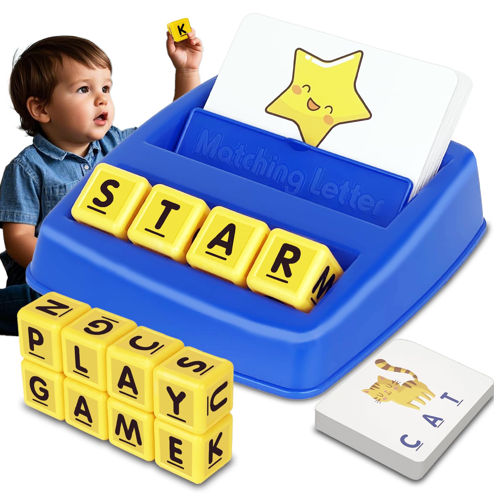 Photo 1 of **MISSING PARTS**
5 ALARM Alphabet Learning Toys for Kids Ages 3-12- Educational Matching Game with 30 Double-Sided Flash Cards - Spelling Games for Preschool Kindergarten Homeschool Classroom