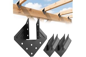 14-Gauge(2MM) Heavy Duty Hurricane Ties,30Pcs Black Joist Hangers,Hurricane Straps Fit 2x4,2x6 Truss to Rafter Connector for 