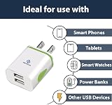 Pipestation UK to USA Plug Adapter 2 USB Ports Travel Charger Canada Mexico view 2