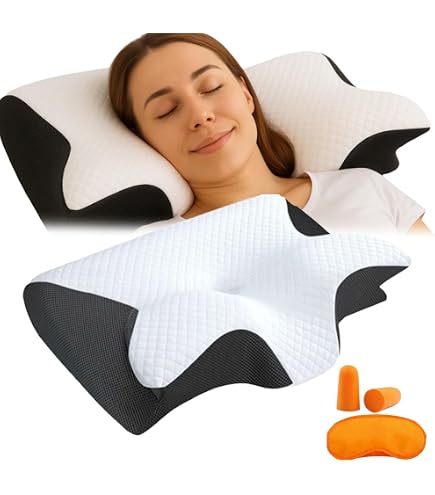 Oreiller Cervical Hospitality Neckhaven – Mousse à Mémoire Ergonomique, Couverture Refroidissante | Pour Dormeurs Côté, Dos, Ventre