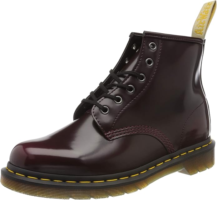 dr martens vegan gloss green