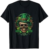 Sugar Skull Saint Patricks Day of Dead, St. Patrick’s Day T-Shirt