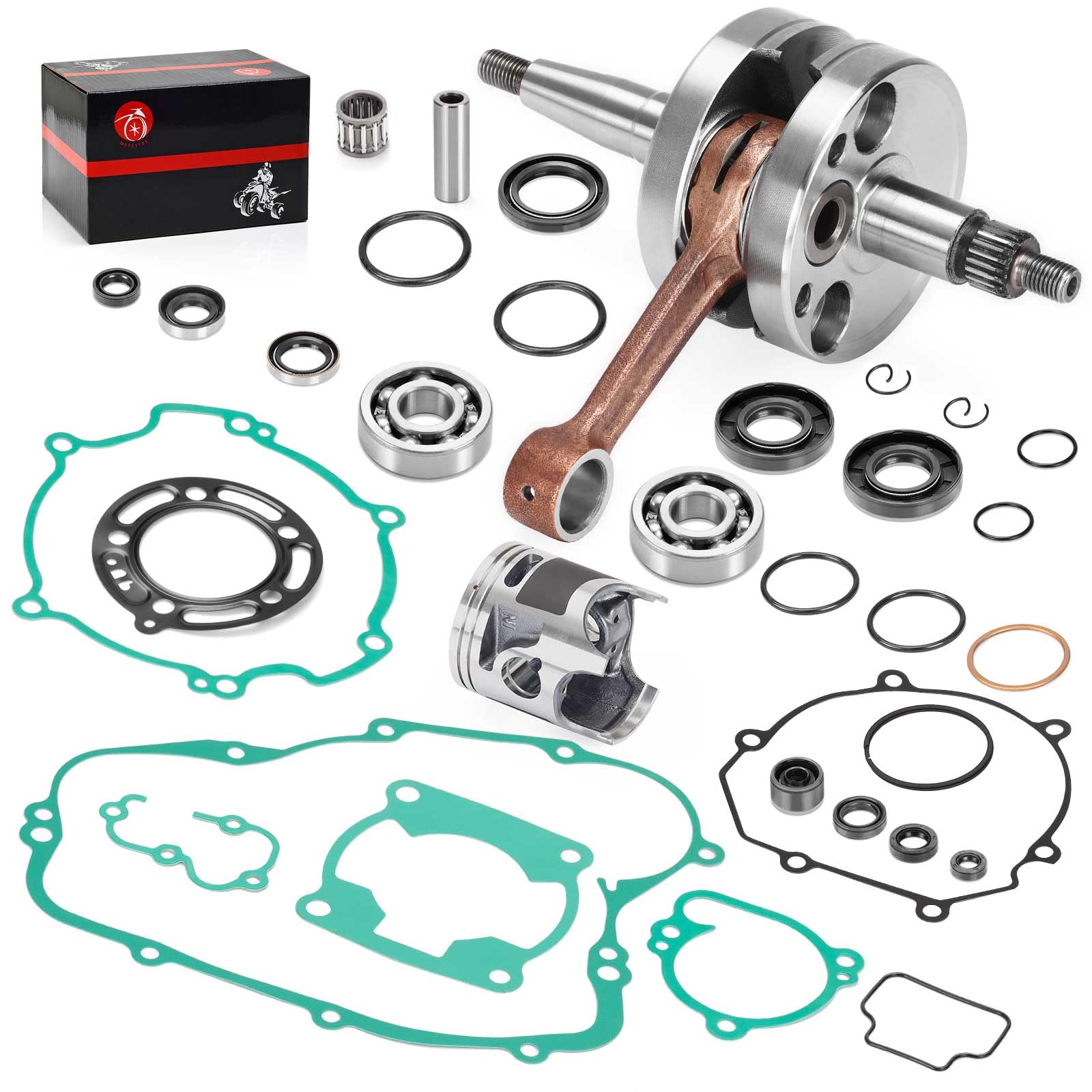 Photo 1 of Engine Rebuild Kit Crankshaft Piston Gaskets Seal For Kawasaki KX 85 2006-2013 13001-0006 13031-0040
