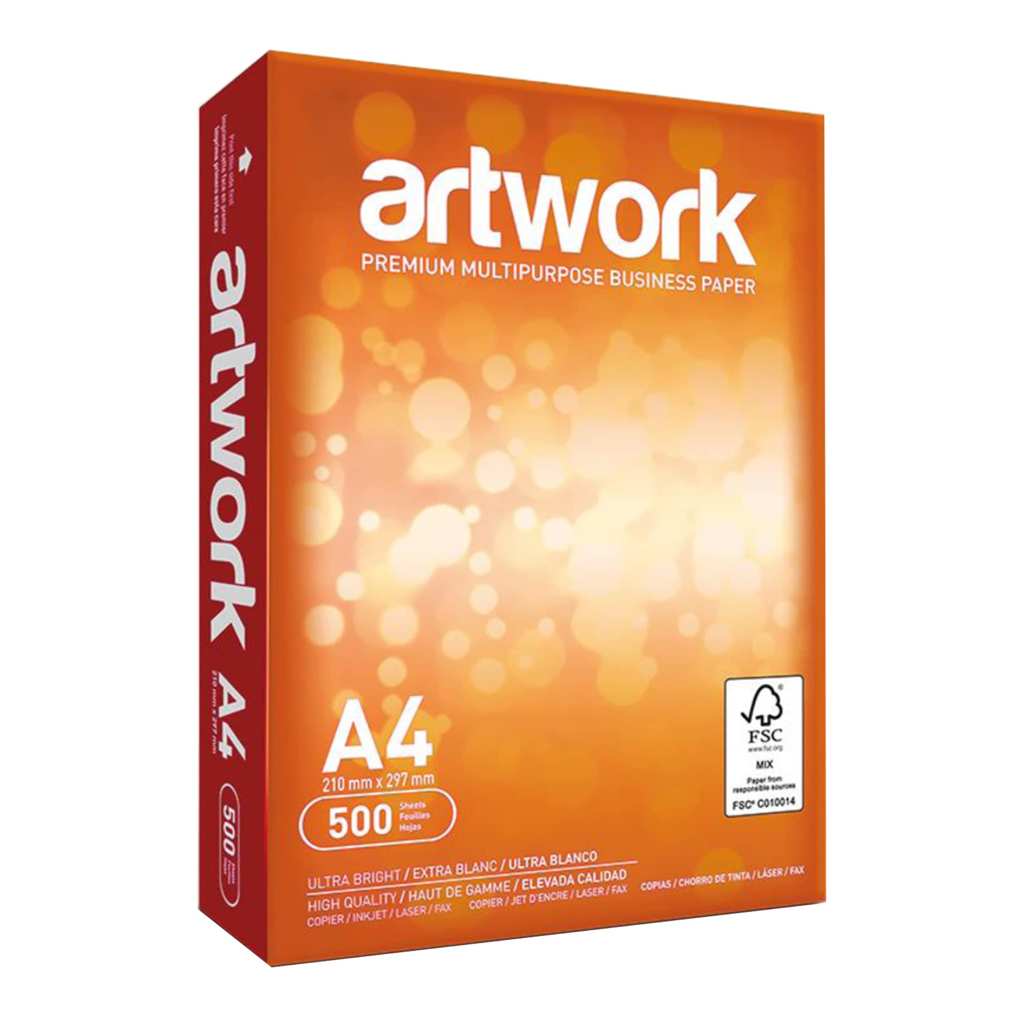 Artwork Value Multipurpose Copier Paper Ream-Wrapped 75gsm A4 White - 2500 Sheets