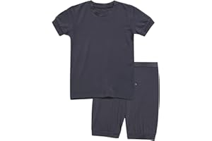 VAENAIT BABY Toddler Kids Girls Boys Sleepwear Pajamas Short Soft Shirring Cool Summer Viscose Pjs 2pcs Set 6M-12Y