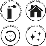 Rust-Oleum 400ml Mode Ultra High Gloss Spray Paint Aerosol White view 3