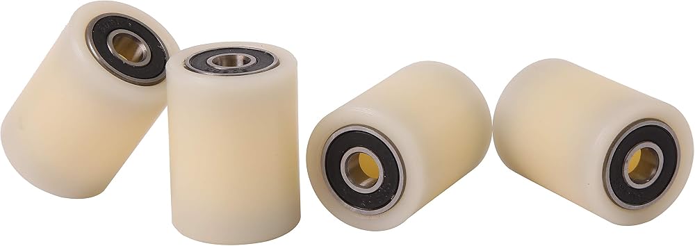 LASANA SMART MACHINES Nylon Roller Wheel 30mm Dia 40mm Wide 8mm Bearing EU