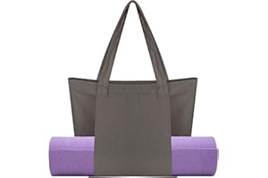 Haakong Yoga Mat Bag for Women Canvas Bag with Yoga Mat Carrier Yoga Mat Bags for Workout Pilates Travel Beach and Gym