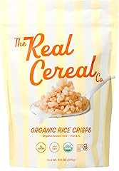 The Real Cereal Company, Organic Rice Crisps Cereal, 8.4 oz, Zero Sugar, Gluten Free, Non-GMO