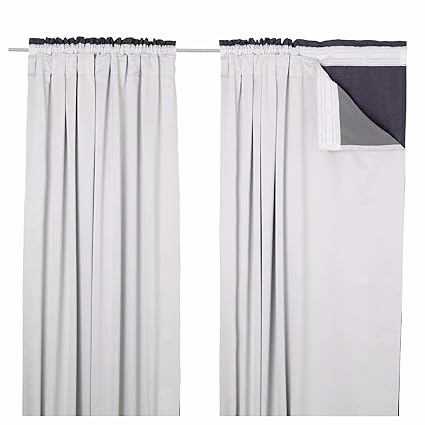 Noah S Linen Blackout Thermal Curtain Lining Pair 90 X 90 Ready