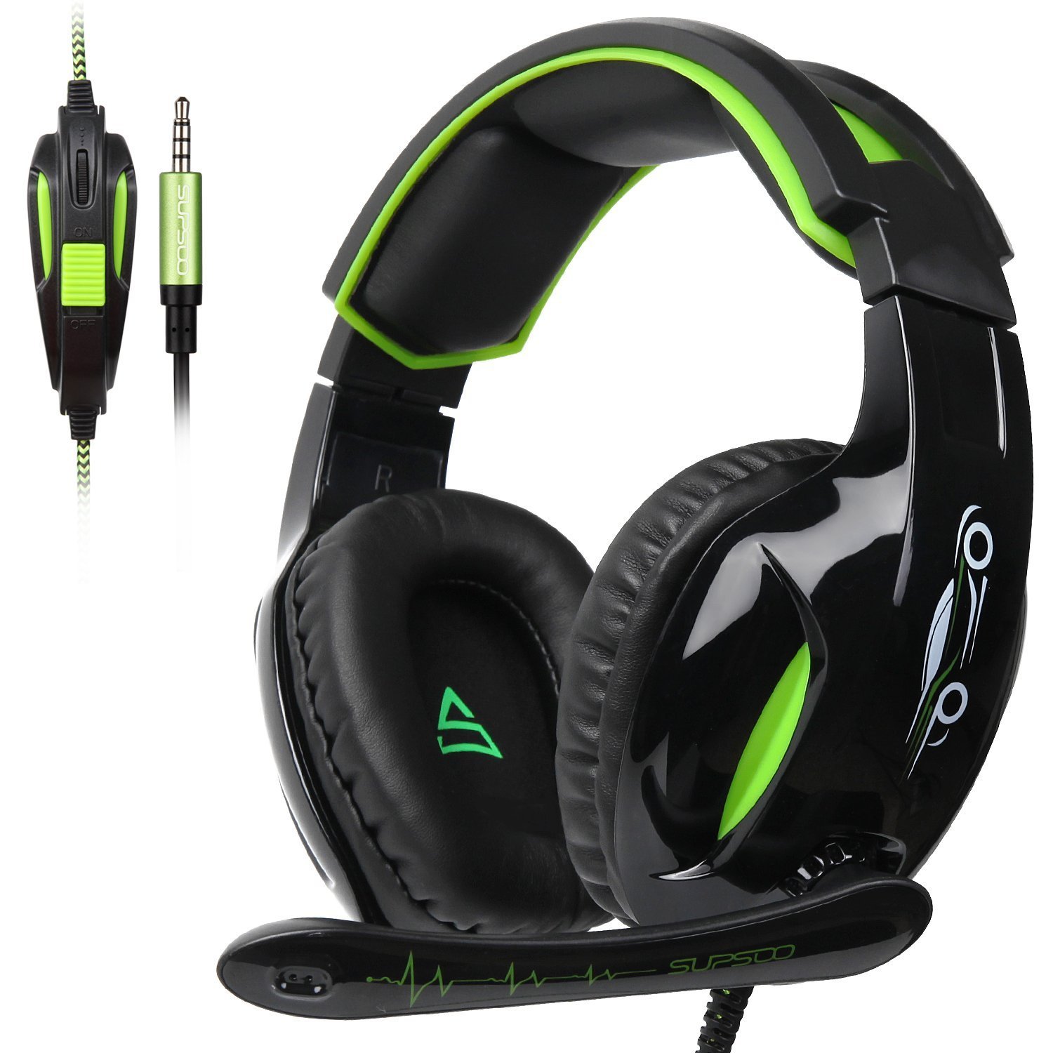 Amazon.com: SUPSOO G813 Xbox one Gaming Headset 3.5mm Stereo Wired Over Ear Gaming Headset with 
