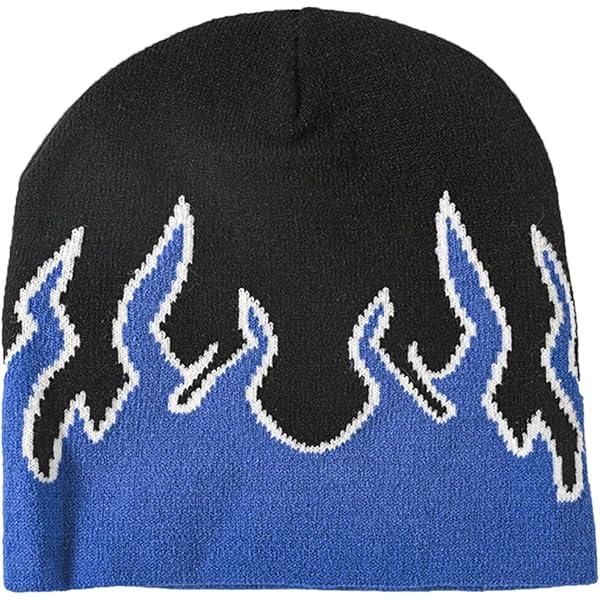 Amazon.com: CORIRESHA Unisex Flame Beanie Y2K Graphic Knitted Hats