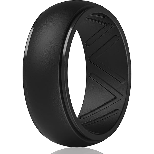 HIJONES Men's Tungsten Carbide Rhombus Ring - 6mm Polished Diamond Cut Ring, Three Colors, Heavy Duty