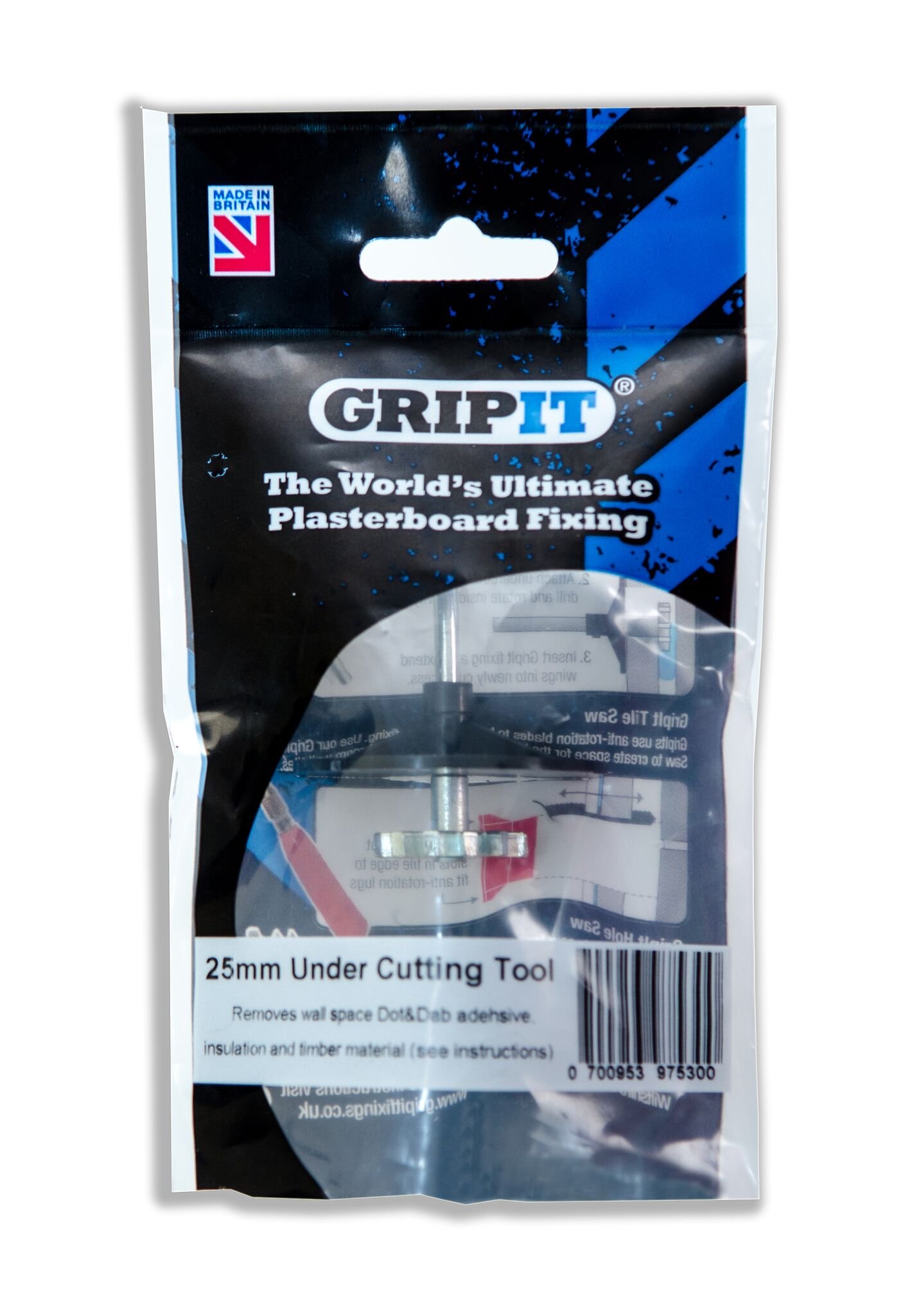 GripIt 25mm Plasterboard Undercutting Tool– Suitable for Blue Gripits (25mm)