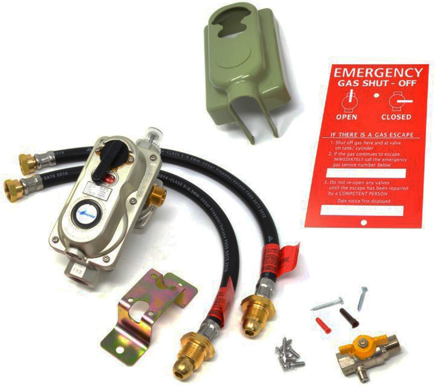 RF6030 2 Cylinder Automatic Gas Changeover KIT with O.P.S.O (Over Pressure Shut Off) for Propane