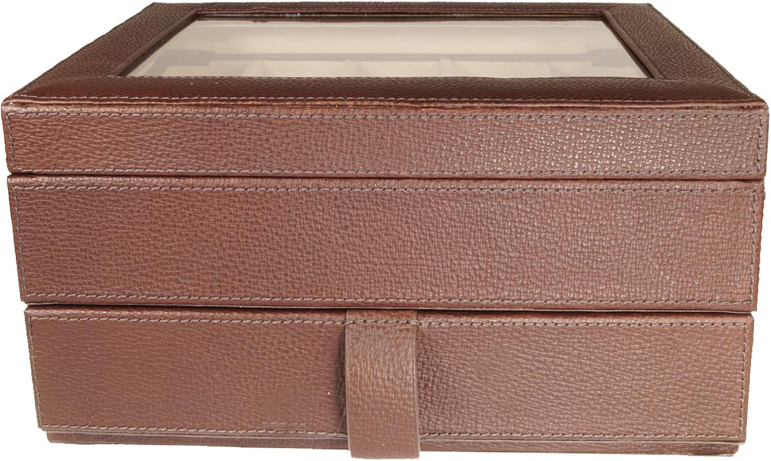 Fossil MLG0642 Uhrenkassette Watch Box Leder Uhrenbox für 10 Uhren