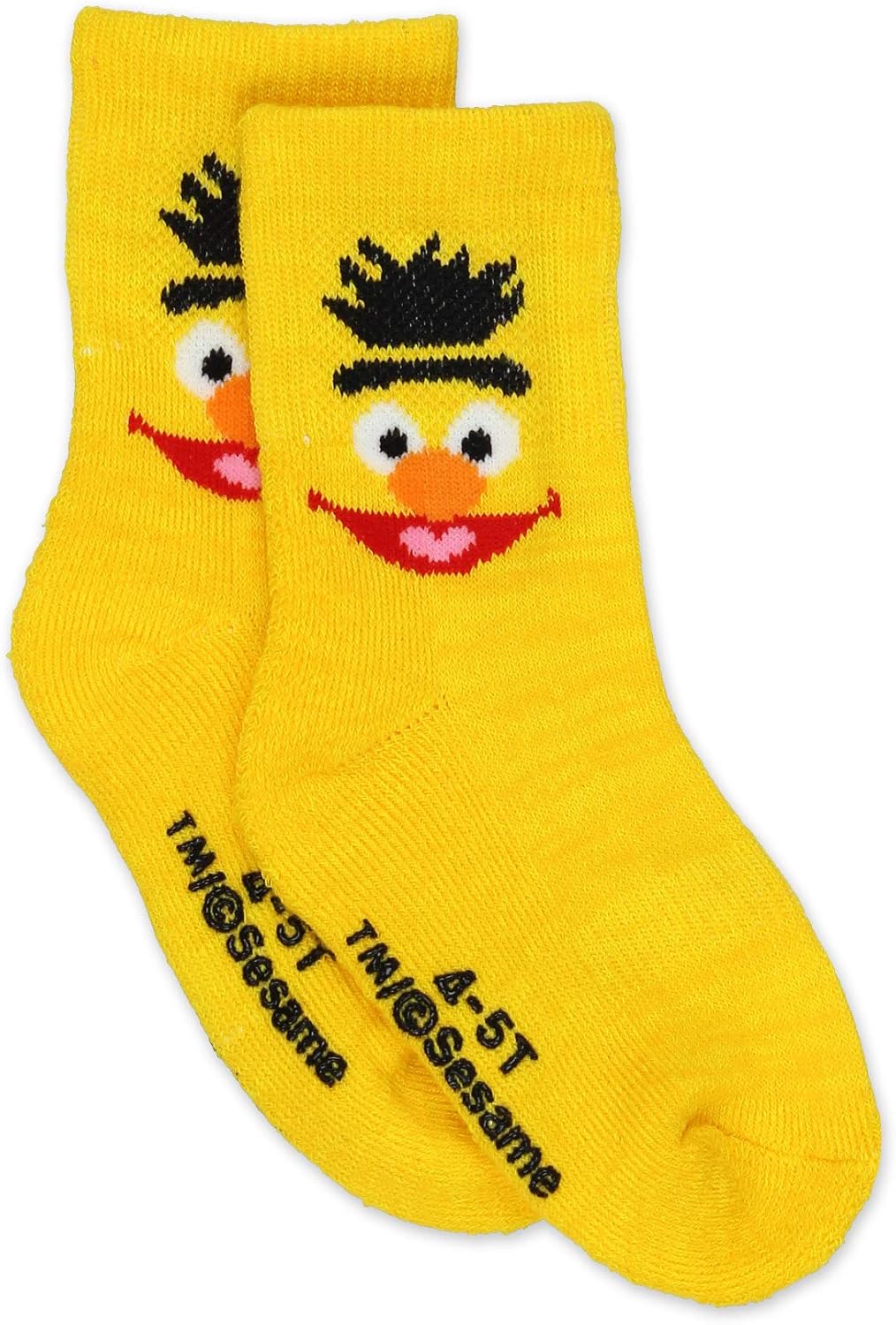 Sesame Street Elmo Boy's Girl's Multi Pack Crew Socks with Grippers (Baby/Toddler): Clothing