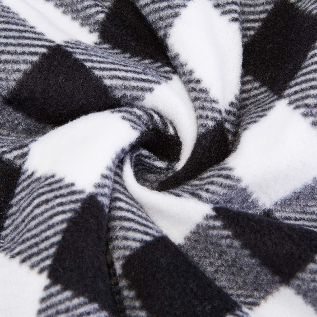 Big Hippo Electric Car Blanket, 12V Reversible Sherpa/Fleece Heated Electric Travel Throw Blanket with 4 Temperture Adjustments - Great for Car, Camping, Cold Weather Use (Black Gray White Plaid): Automotive