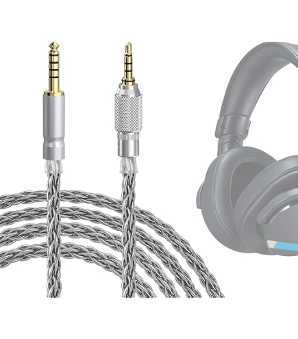 Amazon.com: GEEKRIA Apollo Silver-Plated Upgrade 4.4mm to 3.5mm
