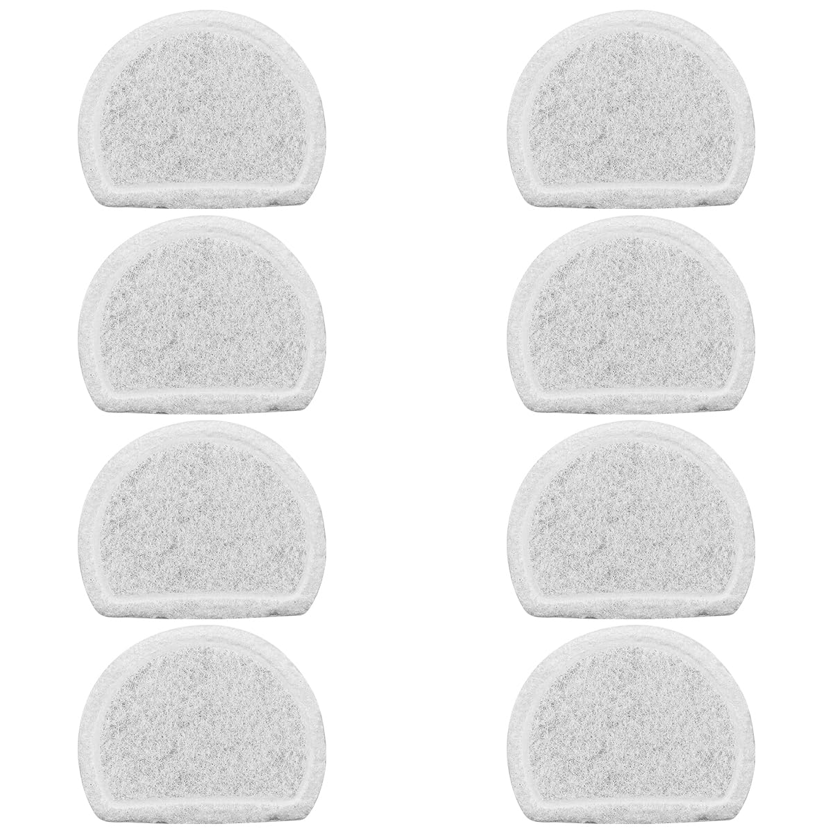 8PCS Pet Water Fountain Replacement Filters Activated Carbon Filter Element for Drinkwell Avalon Pagoda 2 Gallon Sedona and Seascape Fountains