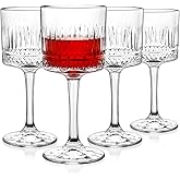 Cambareign Wine Glasses Set of 4, 13.5oz Crystal Wine Glasses, Lead-Free Square Wine Glass with Long Stem, Wine Gifts for Wedding Birthday
