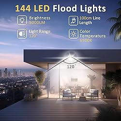 ZHPINGMX 100W LED Flood Light Outdoor, 10000LM